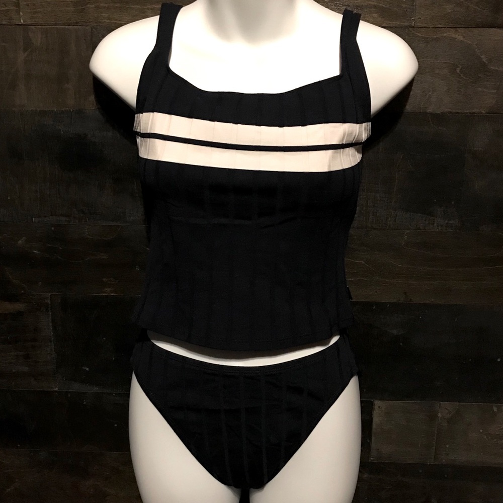Vintage Nautica 2 Piece Tankini Bathing Suit Sz 10